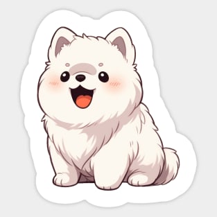 Cute Chonky Samoyed Dog Sticker